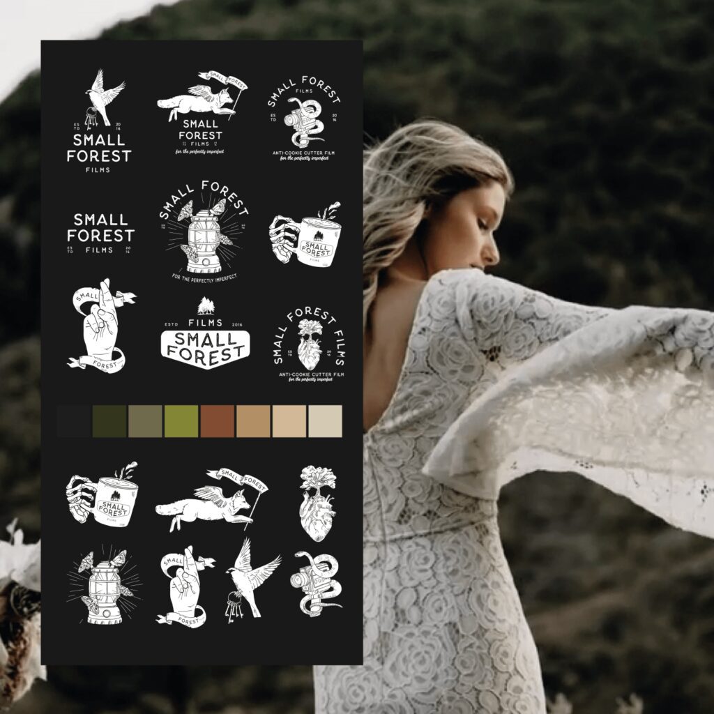 Brand board design for for Pennsylvania Videographer
